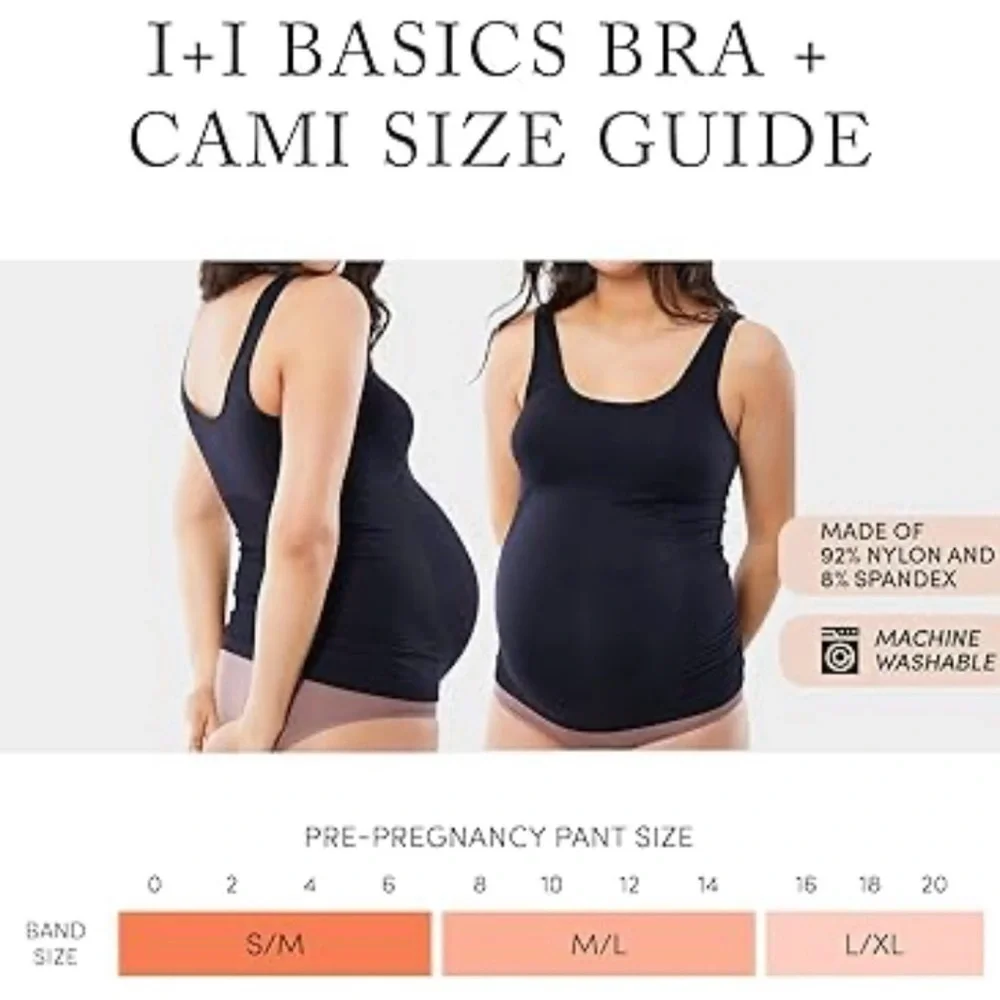 Isabel Maternity by Ingrid & Isabel Black Fitted Sleeveless Camisole